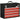 Toolbox, tool chest, 4 drawers, lockable, steel housing, black+red, 51 x 22 x 39.5cm