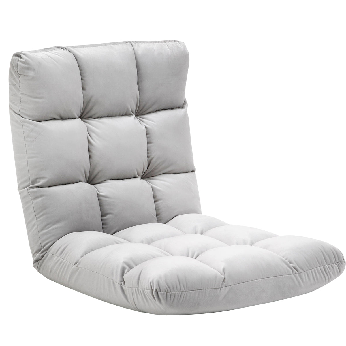 Foldable Floor Chair, Floor Seat with Reclining Function, Adjustable Backrest, Padded Relax Chair for Watching