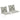 Set of 2 seat cushions, 98 x 50 cm chair cushions with ties, fabric cover, 8 cm thick light grey