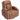 Massage chair with heating function, swiveling rocking chair with footrest, light brown