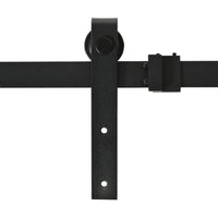 183 cm sliding door complete set, sliding door hardware with floor guide, sliding door track, rollers, sliding (6)