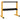 Dumbbell rack for dumbbells, up to 270 kg, 2 tiers, steel frame, yellow, 92.5 x 50.5 x 80.5 cm