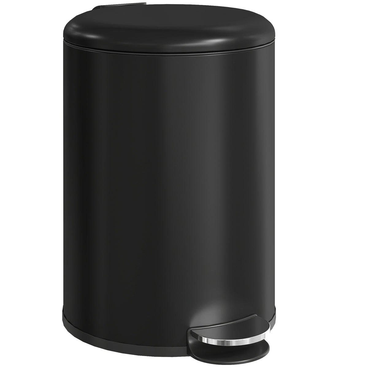 20-Liter Kitchen Trash Can, Fingerprint-Resistant Metal Waste Bin with Soft-Close Lid, Foot Pedal, and Removable