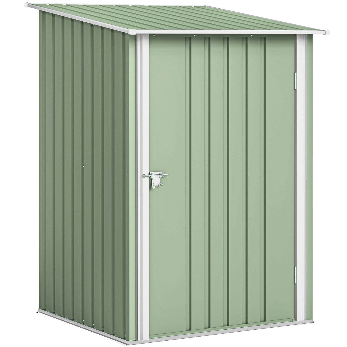Steel tool shed 100 x 103 x 160cm light green