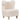 Children's armchair, plush armchair with bear ears, fleece cover, foam, beige