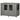 Dog crate, 2 doors, incl. latch , 116 cm x 60 cm x 87 cm, gray