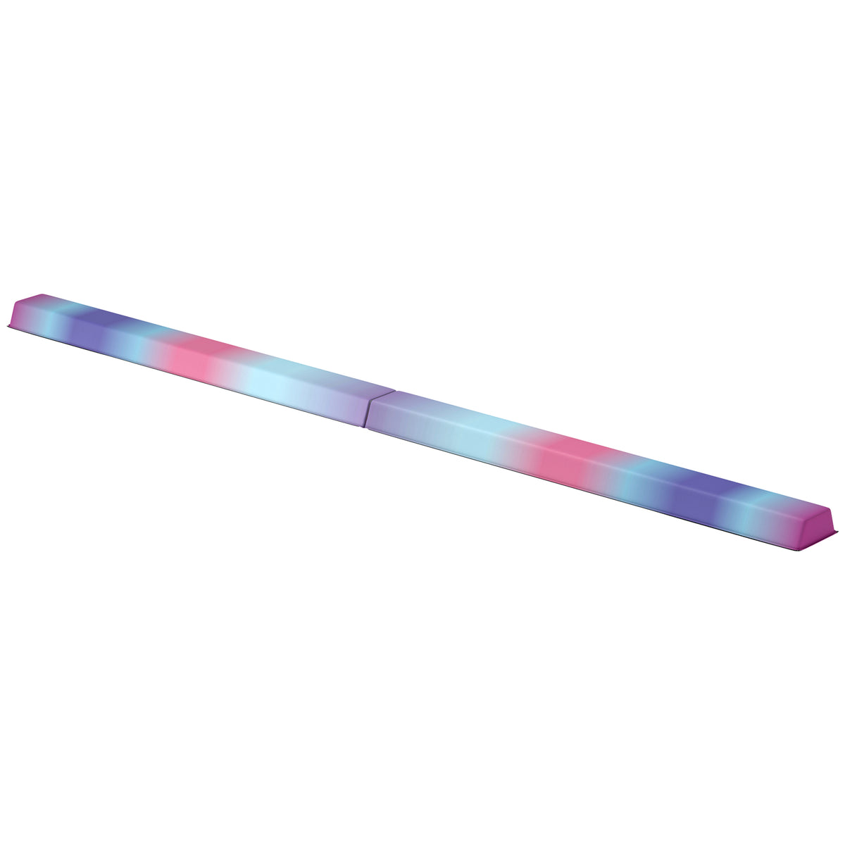 Balance beam 2.4 m, foldable, non-slip base, for ages 3+, up to 80 kg, multicolored