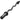 Olympic barbell, weightlifting bar, 5 cm sleeves, steel, 100 kg weight capacity, black
