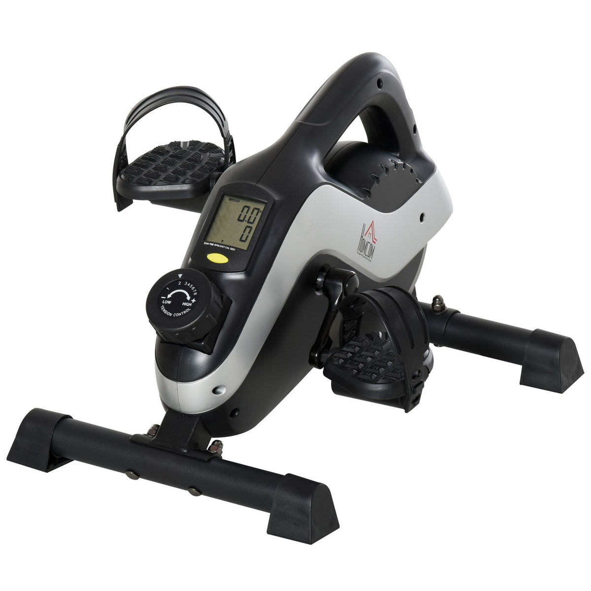Mini exercise bike pedal trainer for leg training pedal trainer with fastening strap non-slip mat