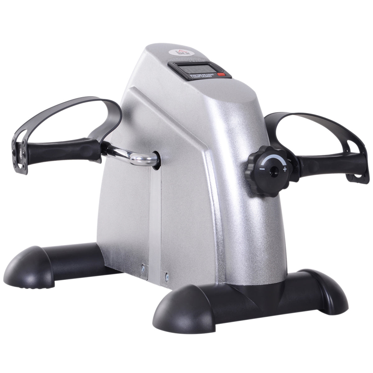 Mini exercise bike, arm and leg exerciser, pedal trainer for seniors with LCD display, adjustable resistance