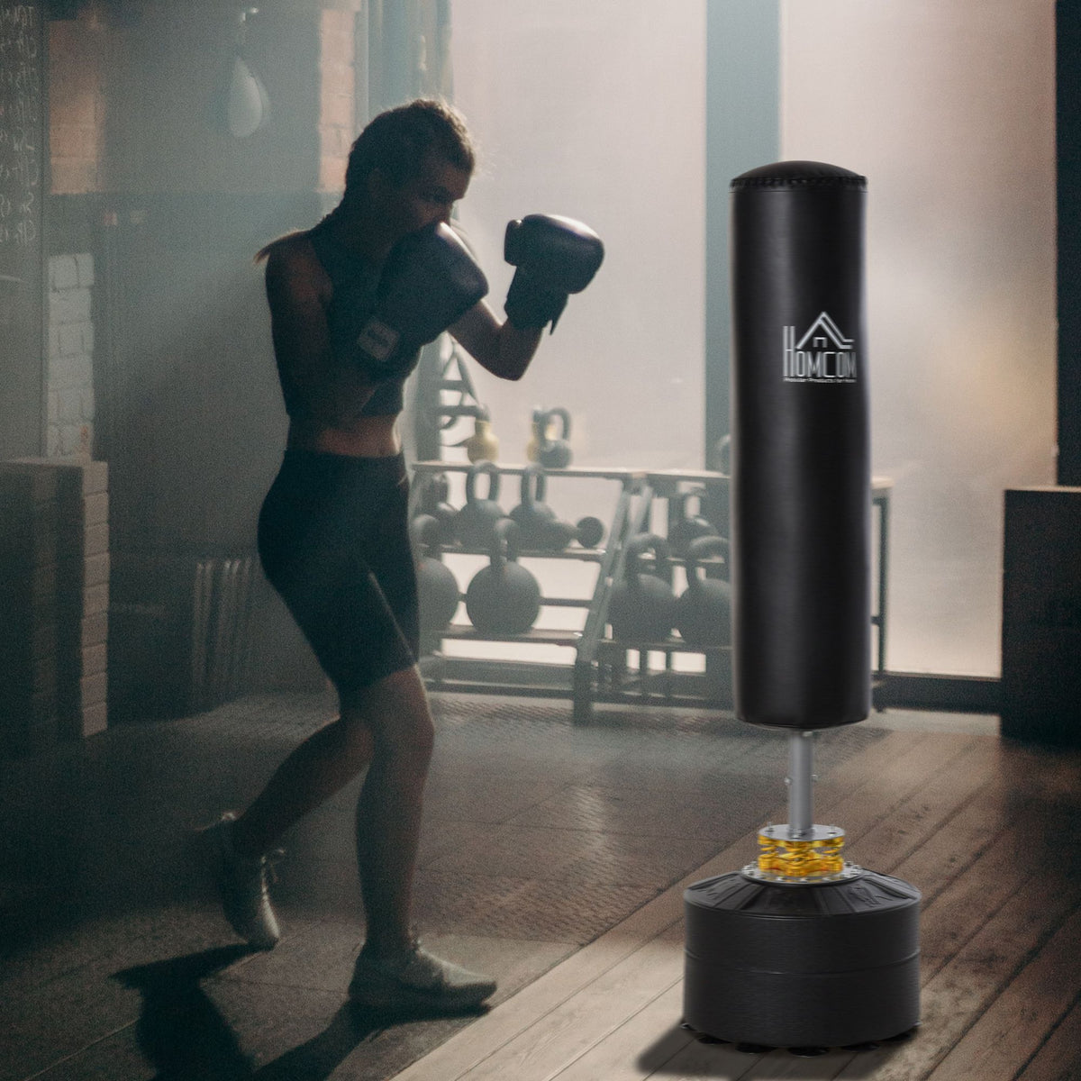 Freestanding punching bag 170cm standing punch bag with suction cup base kickboxing bag heavy boxing trainer for (2)