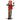 Creepy clown, Halloween animatronic, 173 cm, glowing eyes, sound-activated, moving arms and head