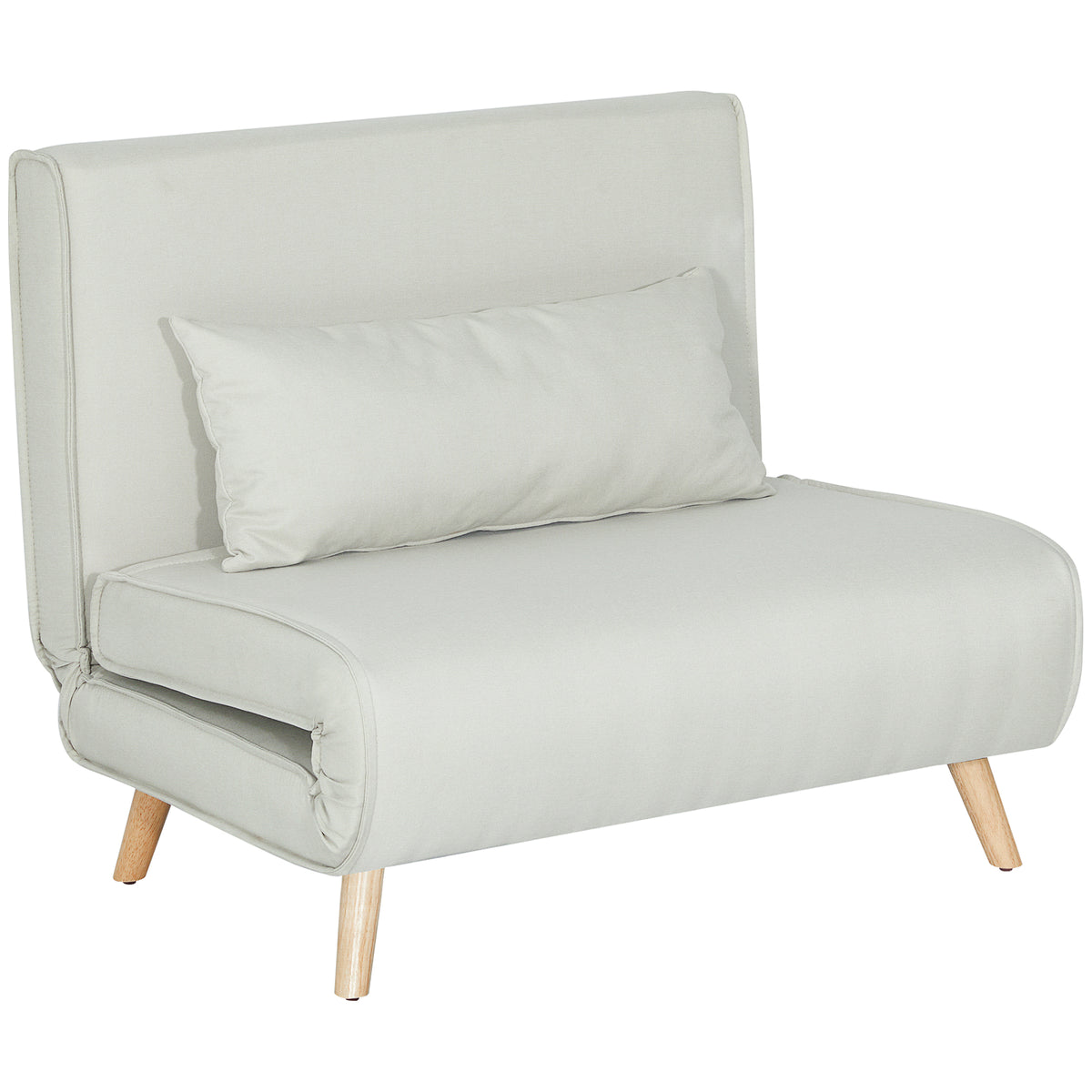 Single sofa sofa bed sleeper sofa folding sofa adjustable backrest lounge Nordic Scandinavian 25D foam home faux