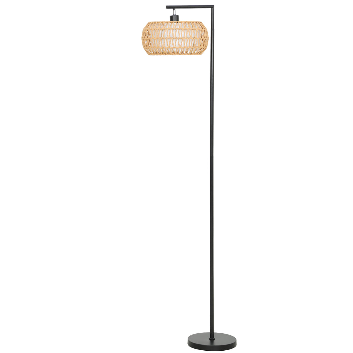 LED floor lamp with double shade, dimmable floor lamp with 3 color temperatures for living room, bedroom, office