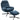Recliner with Footstool, Lounge Chair with Chenille Fabric, Modern TV Chair, 78 x 93 x 100 cm, Blue