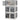 Storage box, set of 3, foldable, with wheels, 60 x 42 x 34 cm, white