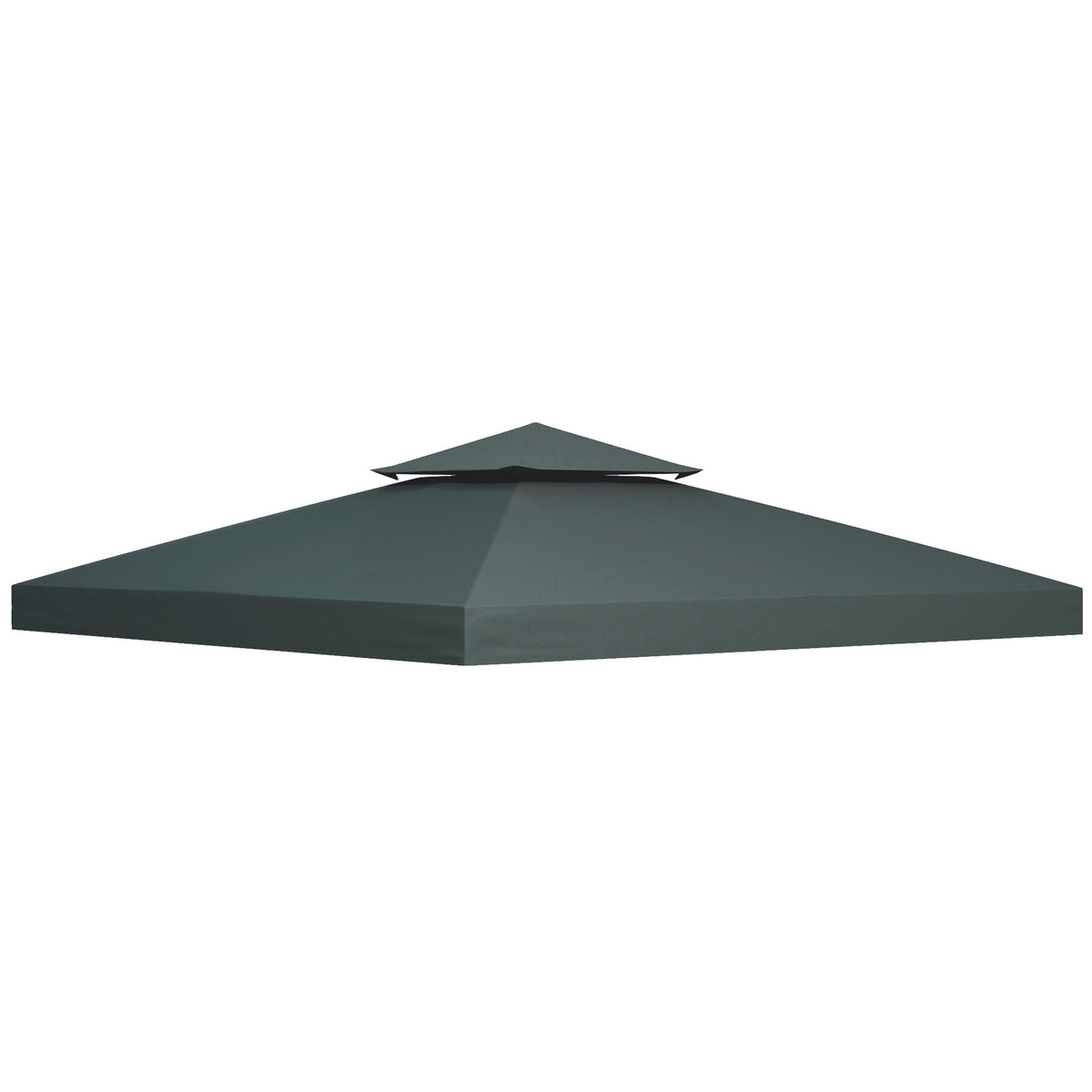 Replacement roof for 3 x 3 m pavilion, waterproof pavilion roof with double-tier roof and drainage holes