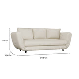SOFA SARIS BEIGE SCHWARZER FUSS – Produktabbildung 6