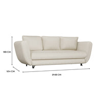 SOFA SARIS BEIGE SCHWARZER FUSS – Produktabbildung 6