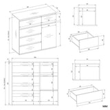 Kommode Malwa 1D5S WEISS – Produktabbildung 8