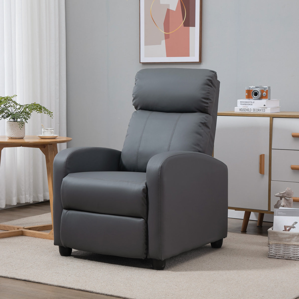 Recliner TV chair with vibration massage, reclining function, 2 massage points, remote control, 68 x 88 x 98 cm (2)