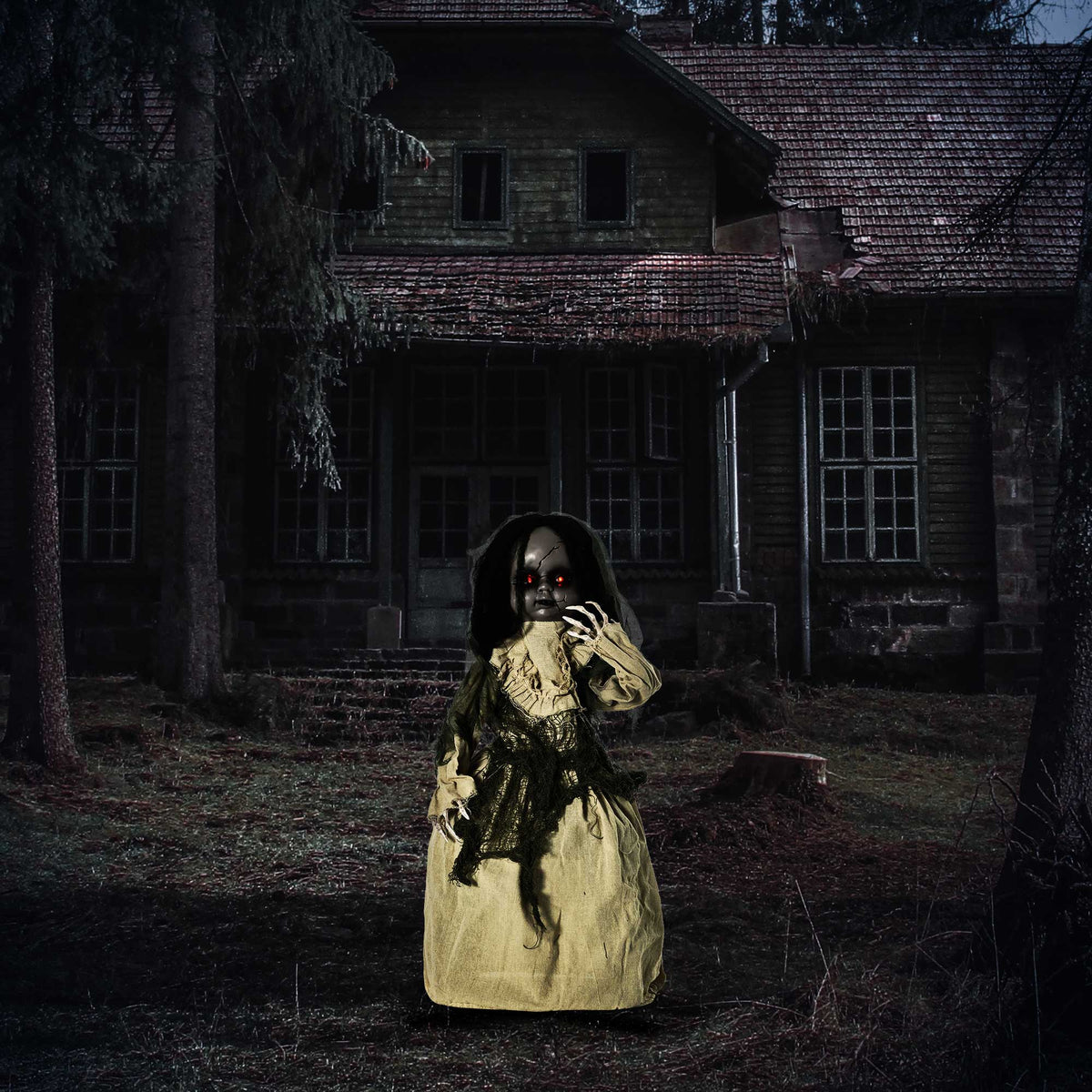 Halloween decoration ghost doll with special effects and sound function 80 cm x 23 cm x 83 cm (2)