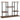 4-tier flower stand, 4-tier plant stand, flower pot holder for indoor and outdoor use, wood, steel