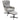 360° swivel lounge chair with ottoman, height-adjustable, chenille upholstery, with lumbar pillow, cream white