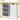 Laundry basket with laundry bag, fabric drawer, bamboo, 70x36x70 cm, white/wood