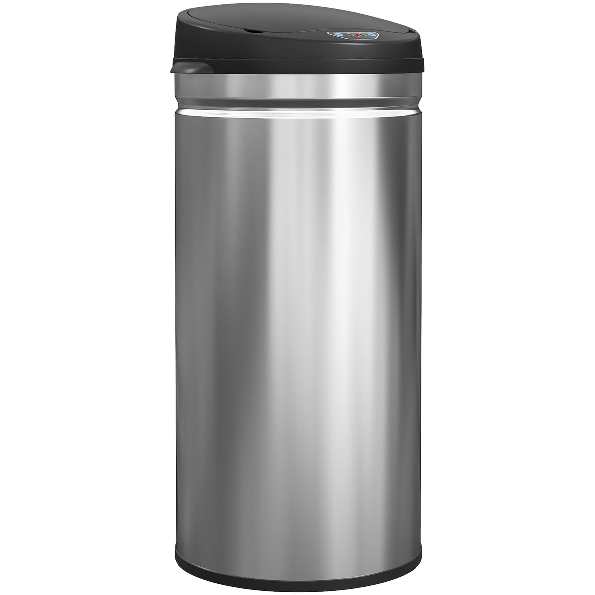 42-liter sensor trash can with soft-close function, touchless stainless steel waste bin for hygienic kitchens