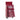 Tool trolley with toolbox, empty lockable tool cart with drawers, tool compartment, keys and non-slip mats, red