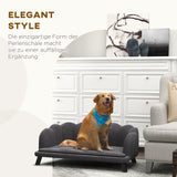Dog Sofa Dog Couch, Washable Cover, Pet Sofa with Backrest and Wooden Legs, Cat Sofa, for Medium-Sized Dogs (5)