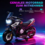 Electric motorcycle for children aged 18-36 months, ride-on vehicle, training wheels, lights, music, plastic (4)