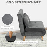 Sofa bed, relax sofa, sofa, couch, incl. 2 cushions, velvet look, 130 x 78 x 79 cm, grey (6)